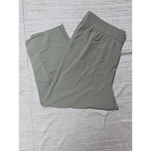 Talbots Women's Cropped Pants XL Military Green Very Lightweight Spring Summer